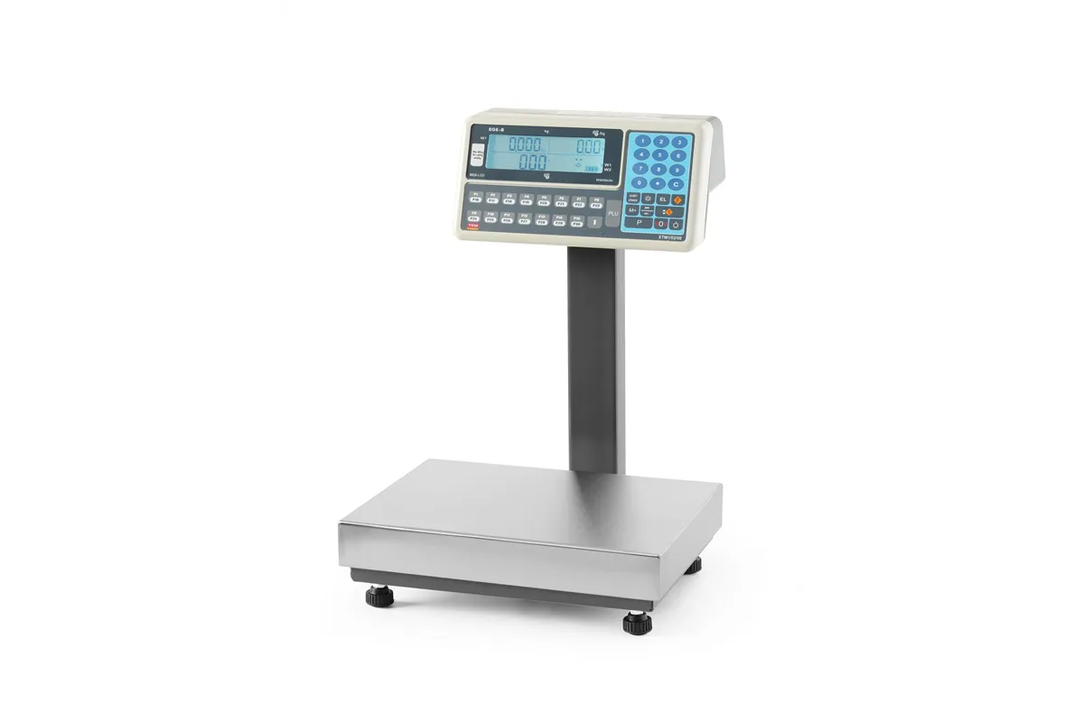 Waga platformowa LCD z wysięgnikiem i z legalizacją, 60 kg, 342x386x499mm Tem BE2CA028X035060