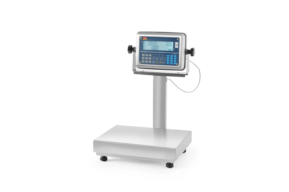 Waga platformowa LCD z wysięgnikiem i z legalizacją, 60 kg, 342x386x534mm Tem BE2TP028X035060