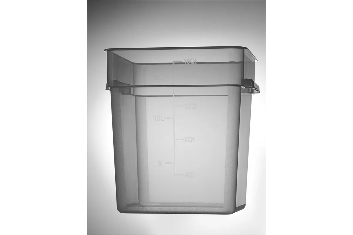 Pojemnik na żywność z podziałką, 17,2L, 290x290x320mm Hendi 870952