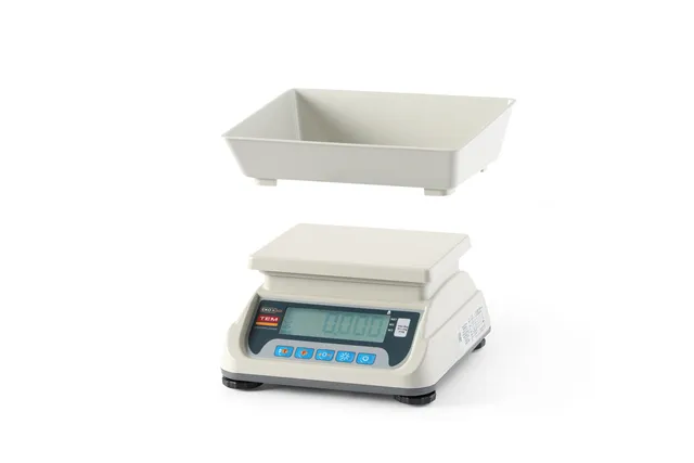 Waga sklepowa LCD z portem RS232 i legalizacją, seria ECO+, 255x264x189mm Tem TEKO+LCD15C-P1-B1