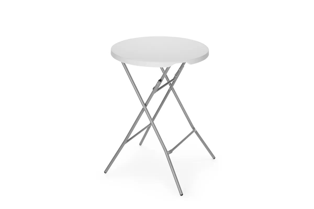 Stolik koktajlowy, max. obciążenie: 80 kg, biały, ⌀800x1100mm AmerBox 810958