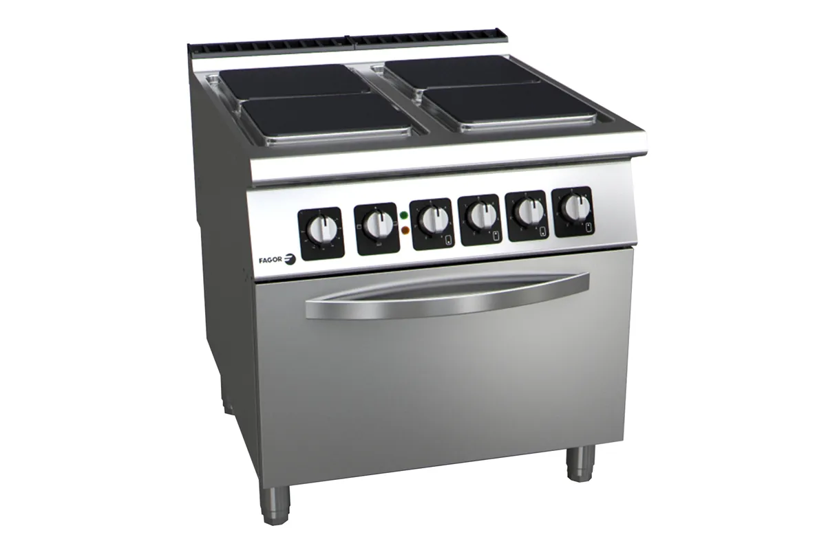 Kuchnia elektryczna z piekarnikiem 4 płyty 800x930x850 mm 22kW/400V Fagor C-E941