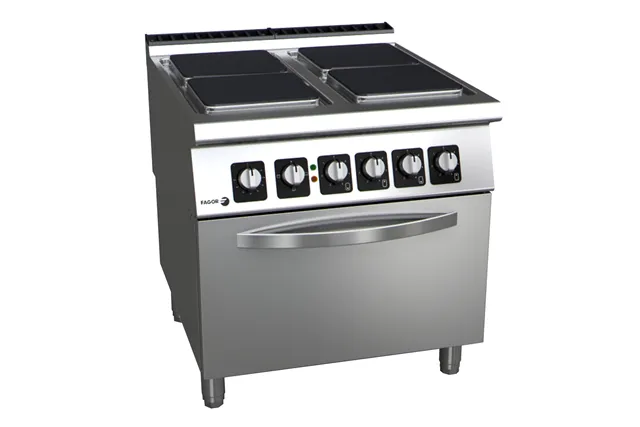 Kuchnia elektryczna z piekarnikiem 4 płyty 800x930x850 mm 22kW/400V Fagor C-E941