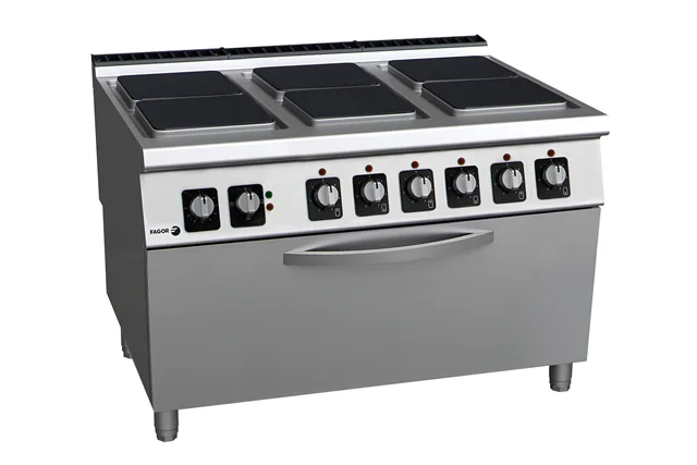 Kuchnia elektryczna z piekarnikiem 6 płyt 1200x930x850 mm 36kW/400V Fagor C-E961 OP