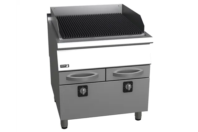Elektryczny grill wolnostojący, ruszt żeliwny 800x930x850 mm 15kW 400V Fagor B-E9101