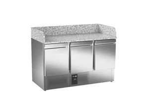 Kompaktowy stół do pizzy 3 drzwi 313L 1358x700x1010 mm Fagor RPS-3G GR