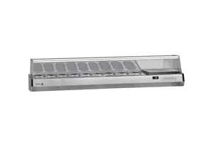 Nadstawka chłodnicza na pojemniki 9x1/3GN, ze szklaną osłoną 2017x396x450 mm Fagor SP-3B GN 1/3