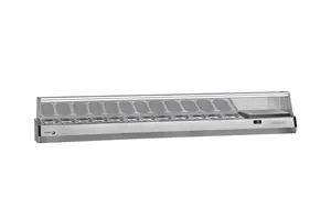 Nadstawka chłodnicza na pojemniki 12x1/3G, ze szklaną osłoną 2542x396x450 mm Fagor SP-4B GN 1/3