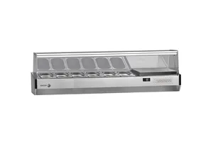 Nadstawka chłodnicza na pojemniki 6x1/4GN, ze szklaną osłoną 1492x336x450 mm Fagor SP-2B