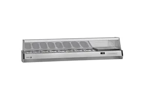 Nadstawka chłodnicza na pojemniki 8x1/4GN, ze szklaną osłoną 1792x336x450 mm Fagor SP-3G