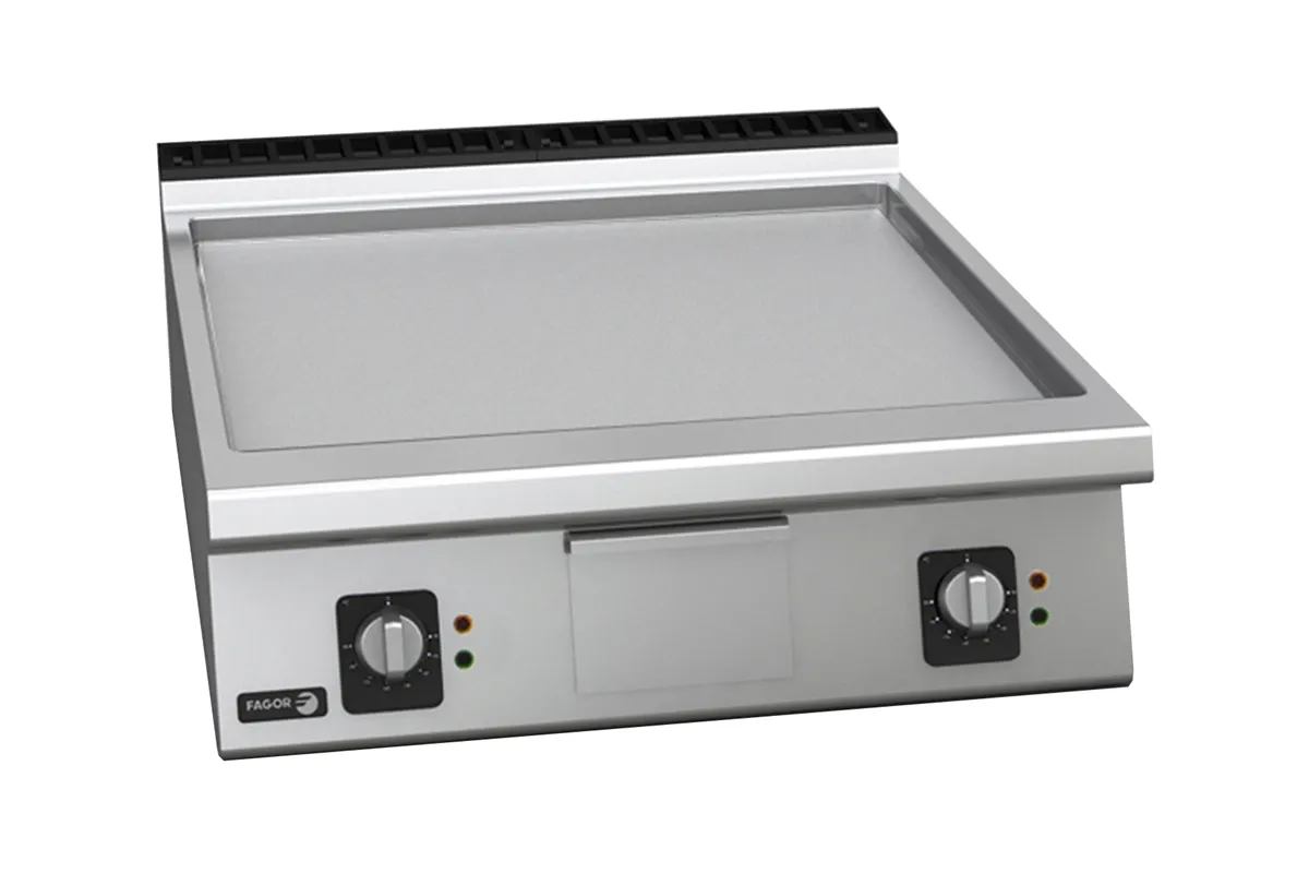 Płyta grillowa CHROMOWA, elektryczna gładka 800x930x290mm 15kW 400V Fagor FT-E910 C L