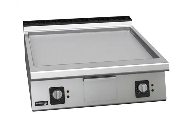 Płyta grillowa CHROMOWA, elektryczna gładka 800x930x290mm 15kW 400V Fagor FT-E910 C L