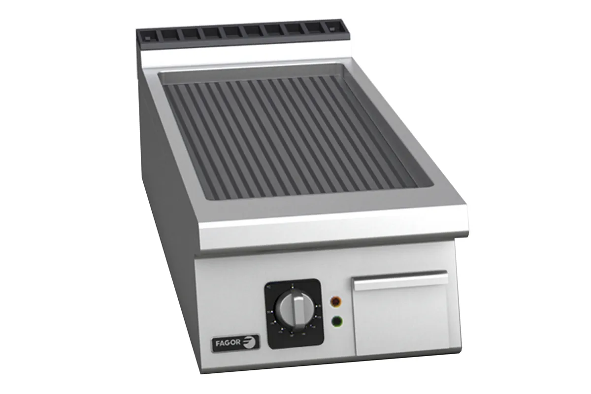 Płyta grillowa elektryczna ryflowana 400x930x290mm 7,5kW 400V Fagor FT-E905 R
