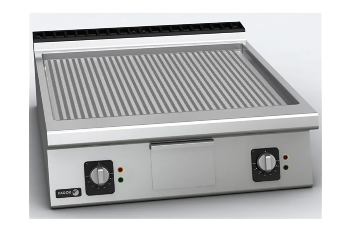 Płyta grillowa elektryczna ryflowana 800x930x290mm 15kW 400V Fagor FT-E910 R