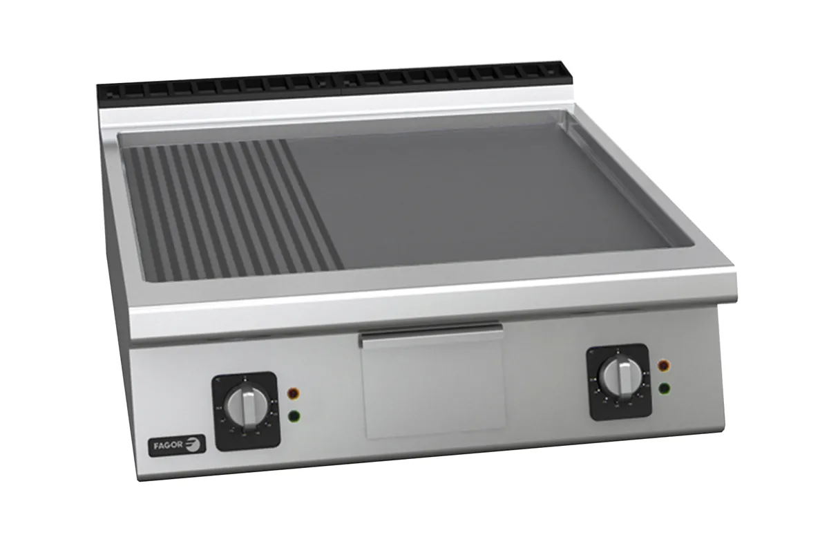 Płyta grillowa elektryczna gładko- ryflowana 800x930x290mm 15kW 400V Fagor FT-E910 LR