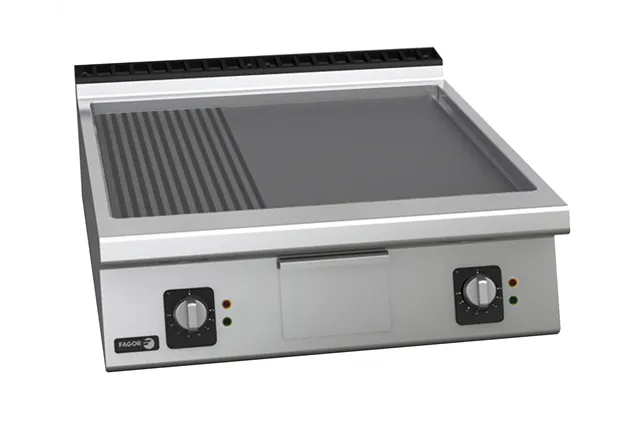 Płyta grillowa elektryczna gładko- ryflowana 800x930x290mm 15kW 400V Fagor FT-E910 LR