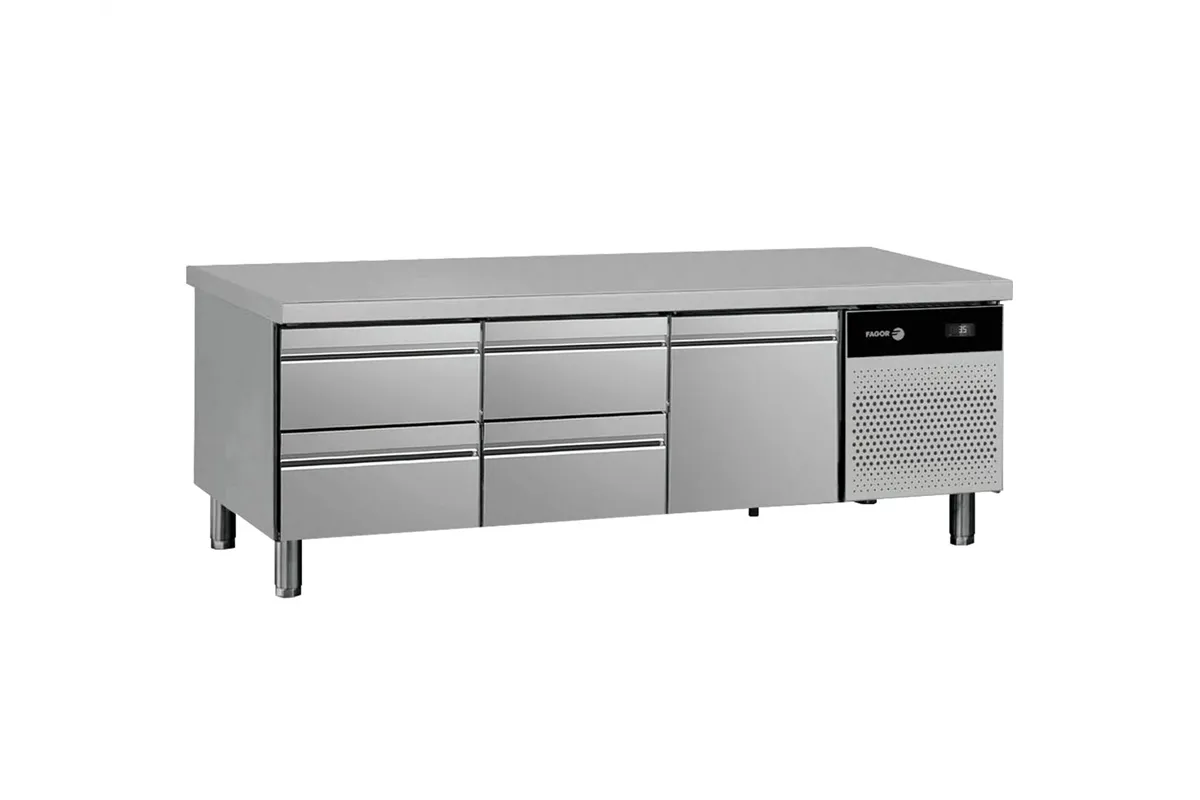 Podstawa chłodnicza z szufladami GN 1/3 i 2/3 1792x700x584mm Fagor CCPB-3G T