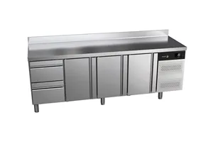 Stół chłodniczy ADVANCE z 3 drzwiami i 2 szufladami 549L 2242x700x850mm Fagor ACP-4G HDDD