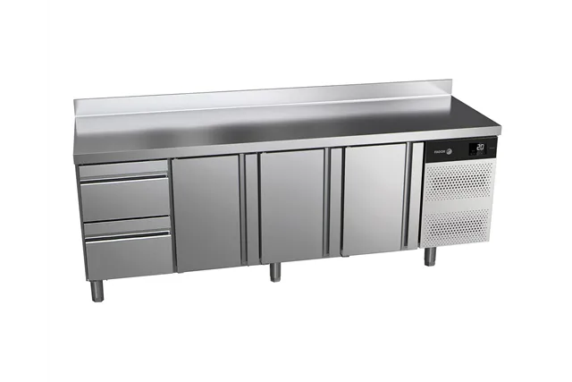 Stół chłodniczy ADVANCE z 3 drzwiami i 2 szufladami 549L 2242x700x850mm Fagor ACP-4G HDDD