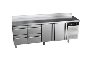 Stół chłodniczy ADVANCE z 2 drzwiami i 4 szufladami 549L 2242x700x850mm Fagor ACP-4G HHDD