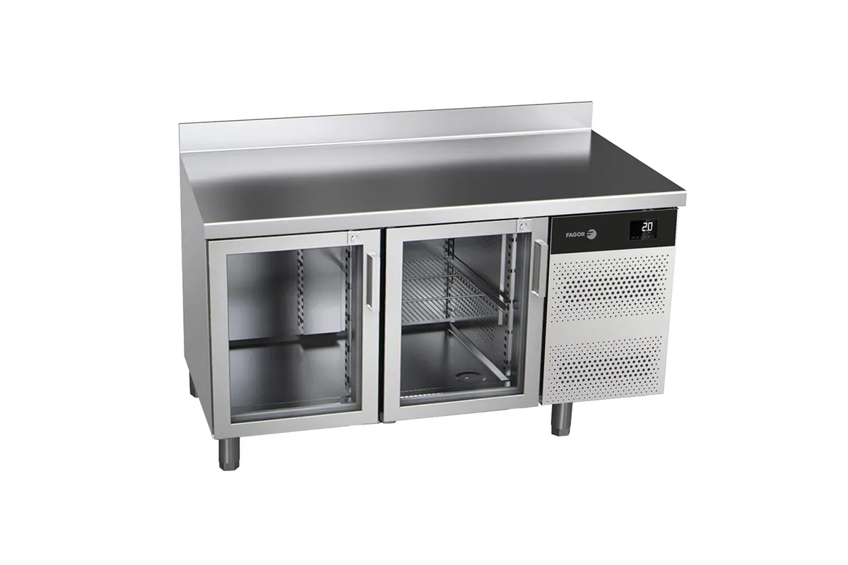 Stół chłodniczy ADVANCE z 2 szklanymi drzwiami 300L 1342x700x850mm Fagor ACP-2G GD