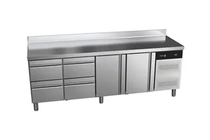 Stół chłodniczy CONCEPT z 2 drzwiami i 4 szufladami 581L 2242x700x850mm Fagor CCP-4G HHDD