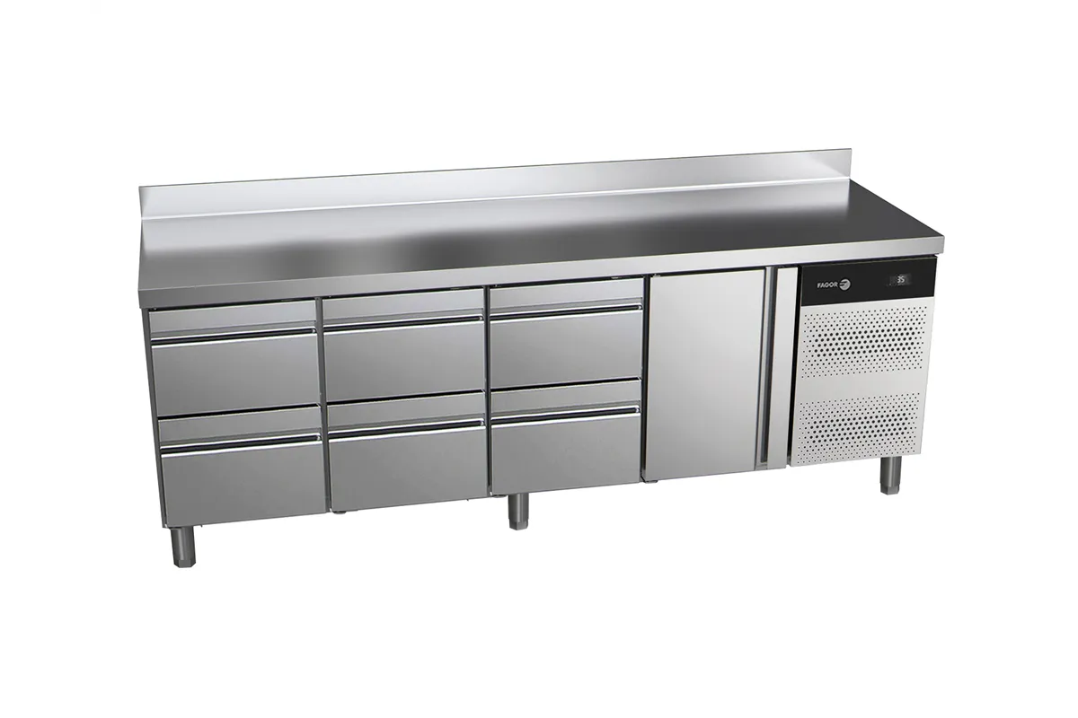 Stół chłodniczy CONCEPT z drzwiami i 6 szufladami 581L 2242x700x850mm Fagor CCP-4G HHHD