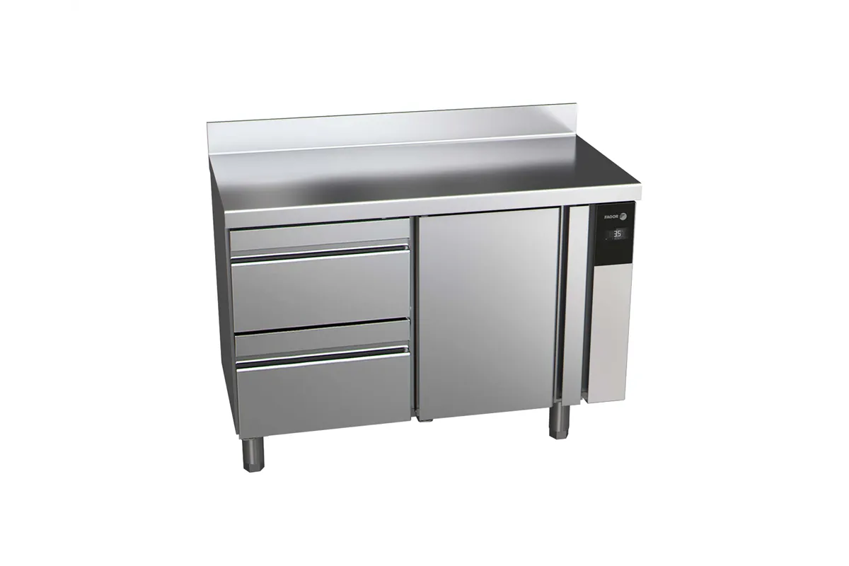 Stół chłodniczy CONCEPT z drzwiami i 2 szufladami, bez agregatu 274L 1042x700x850mm Fagor CCP-2G/R HD