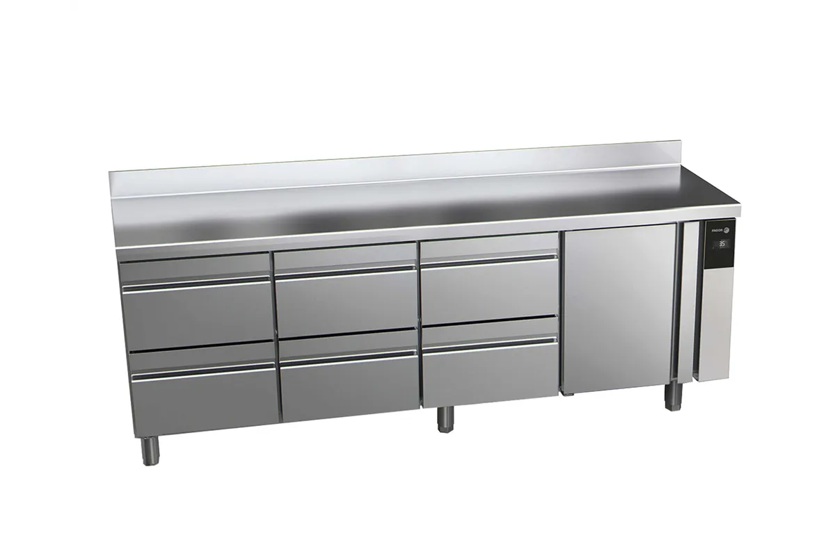 Stół chłodniczy CONCEPT z drzwiami i 6 szufladami, bez agregatu 581L 1942x700x850mm Fagor CCP-4G/R HHHD