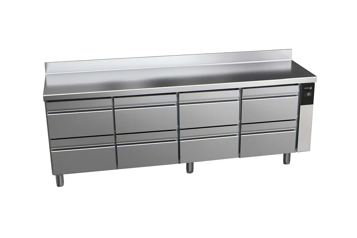 Stół chłodniczy CONCEPT z 8 szufladami, bez agregatu 581L 1942x700x850mm Fagor CCP-4G/R HHHH