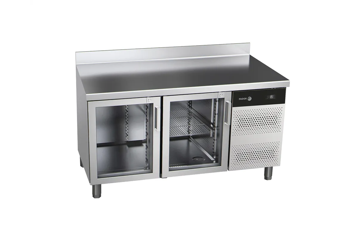 Stół chłodniczy CONCEPT z 2 szklanymi drzwiami 274L 1342x700x850mm Fagor CCP-2G GD