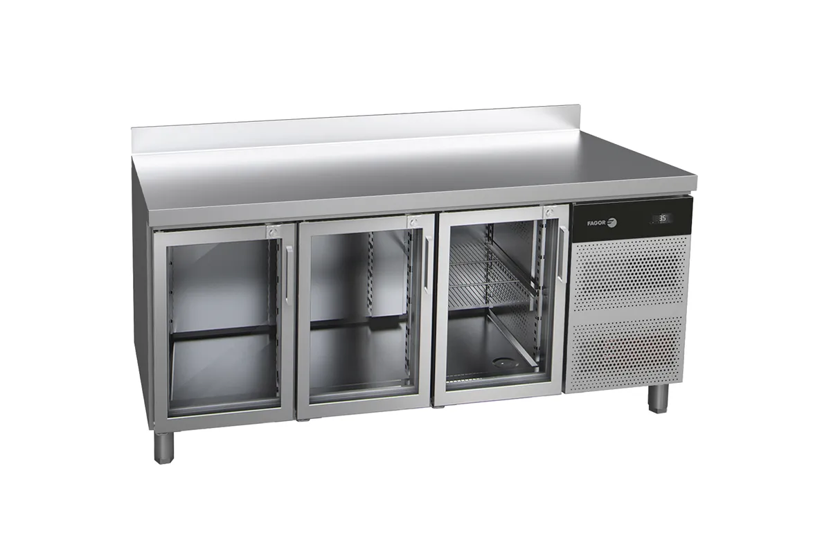 Stół chłodniczy CONCEPT z 3 szklanymi drzwiami 428L 1792x700x850mm Fagor CCP-3G GD