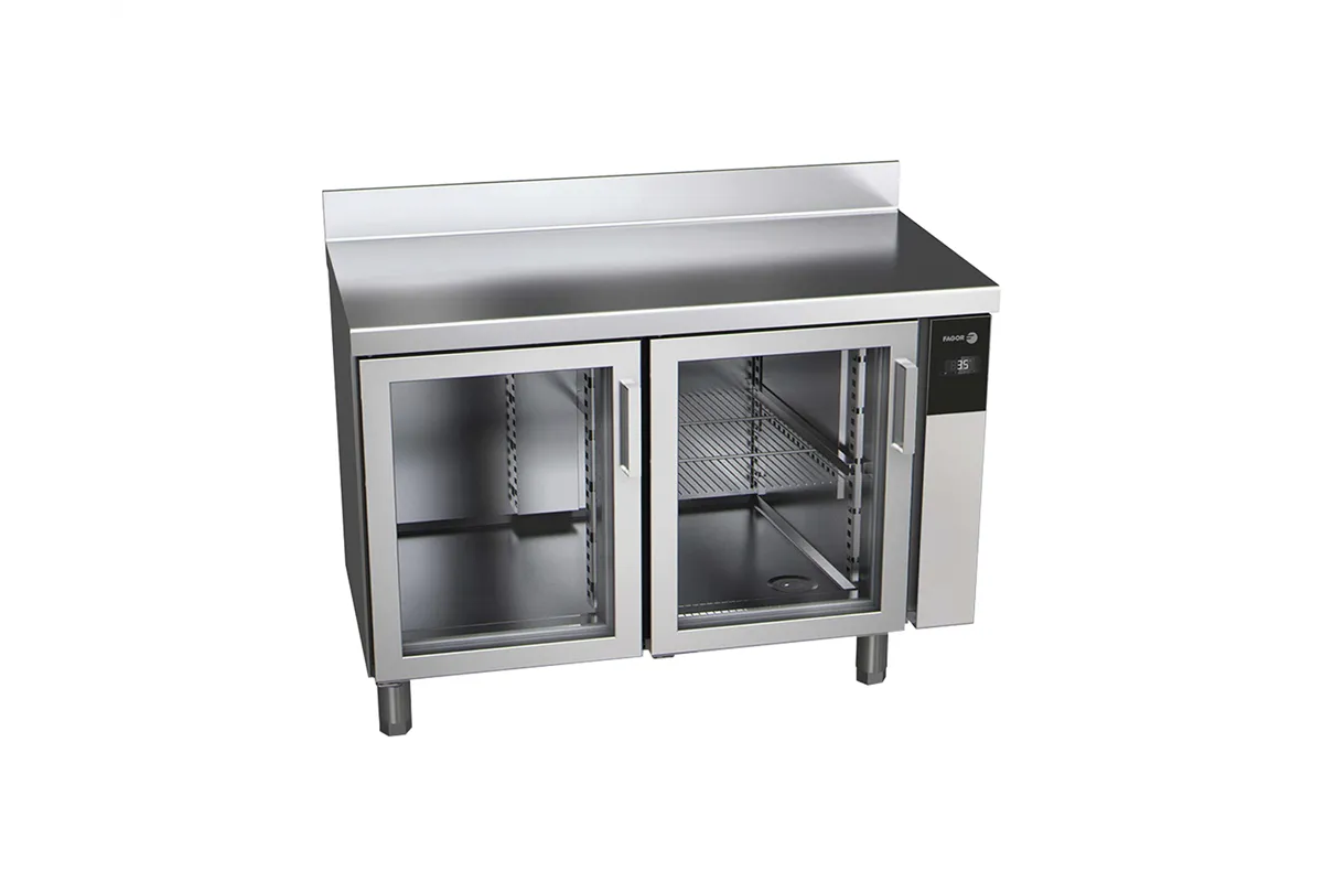 Stół chłodniczy CONCEPT z 2 szklanymi drzwiami, bez agregatu 274L 1042x700x850mm Fagor CCP-2G/R GD