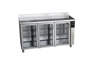 Stół chłodniczy CONCEPT z 3 szklanymi drzwiami, bez agregatu 428L 1492x700x850mm Fagor CCP-3G/R GD