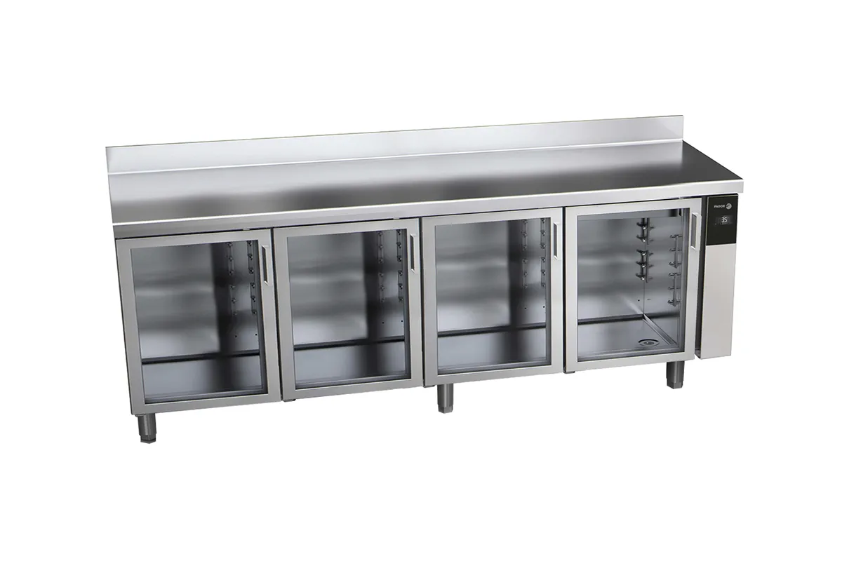 Stół chłodniczy CONCEPT z 4 szklanymi drzwiami, bez agregatu 581L 1942x700x850mm Fagor CCP-4G/R GD