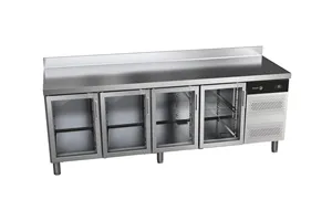 Stół chłodniczy SNACK z 4 szklanymi drzwiami 564L 2542x600x850mm Fagor CCP-4S GD