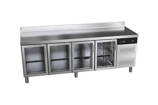 Stół chłodniczy SNACK z 4 szklanymi drzwiami 564L 2542x600x850mm Fagor CCP-4S GD