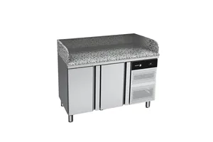 Stół do pizzy GN 1/1 z blatem granitowym 2x drzwi 274L 1342x700x850 mm Fagor CCP-2G GR