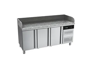 Stół do pizzy GN 1/1 z blatem granitowym 3x drzwi 428L 1792x700x850 mm Fagor CCP-3G GR
