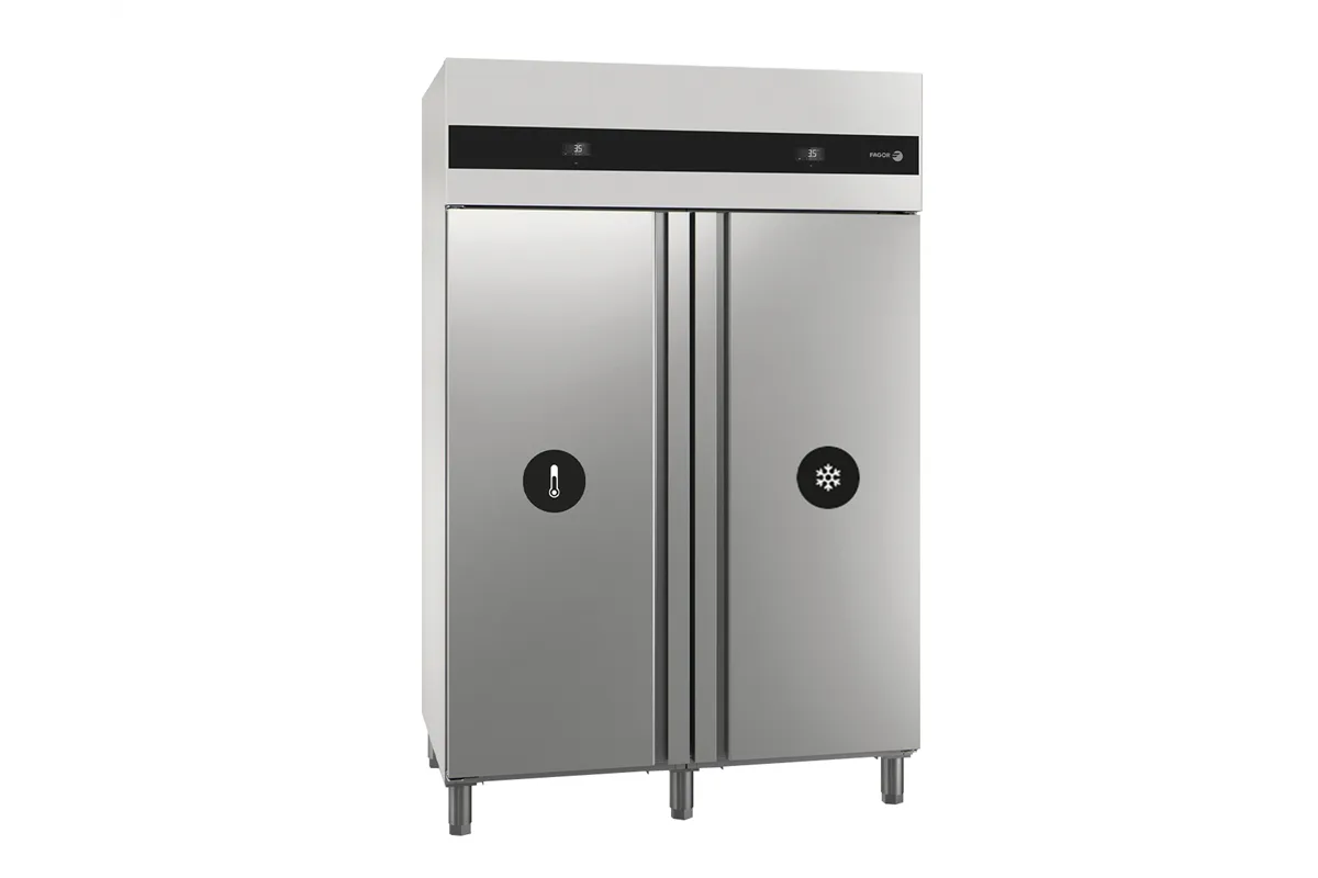 Szafa CONCEPT MIX - chłodniczo-mroźnicza GN 2/1 700 2 drzwi 1220L 1318x842x2040mm Fagor CUD-22G/M PL