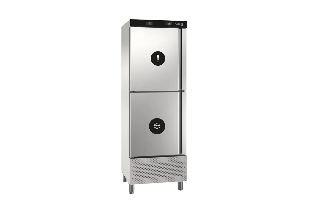Szafa chłodnicza z komorą mroźniczą SNACK 2 drzwi małe 506L 693x726x2067mm Fagor CUD-12S/N