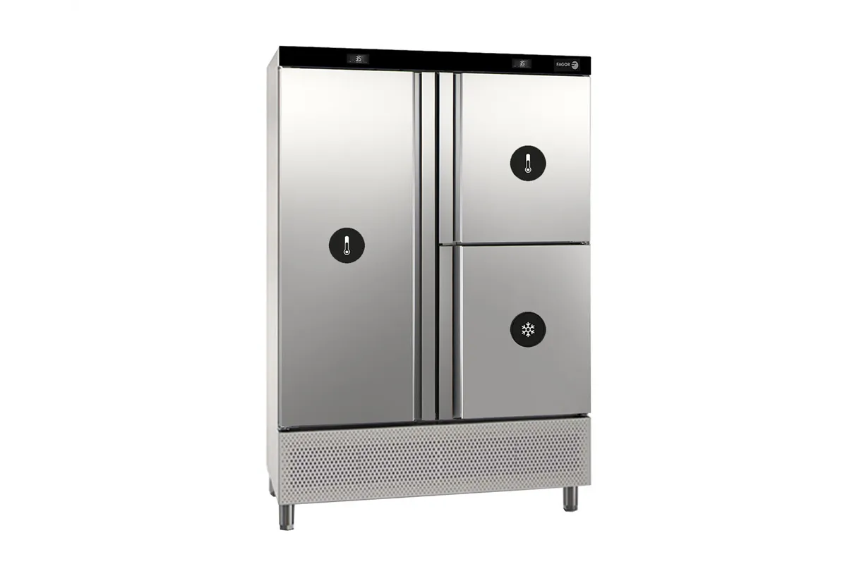 Szafa chłodnicza z komorą mroźniczą SNACK 1109L 1388x726x2067mm Fagor CUD-23S/N