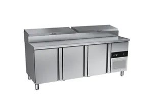 Zespolony stół chłodniczy 700 GN1/1 do pizzy z 3 drzwiami 445L 1800x700x850mm Fagor CPZ-3G GN1/3