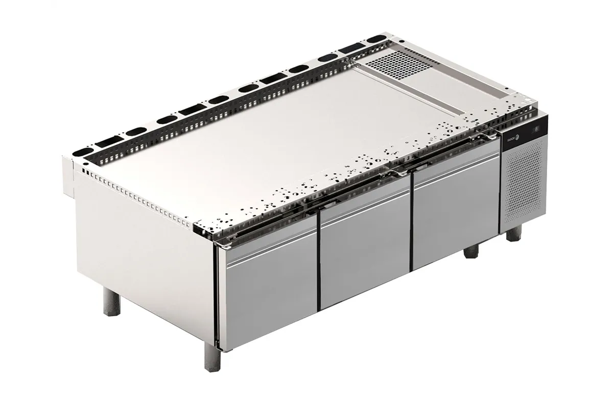 Podstawa chłodnicza KORE z 3 szufladami 240L 1600x900x590mm Fagor CCP9-3G W