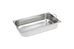 Pojemnik stalowy z uchwytami Basic, GN 1/1, H 200 mm Stalgast 131206