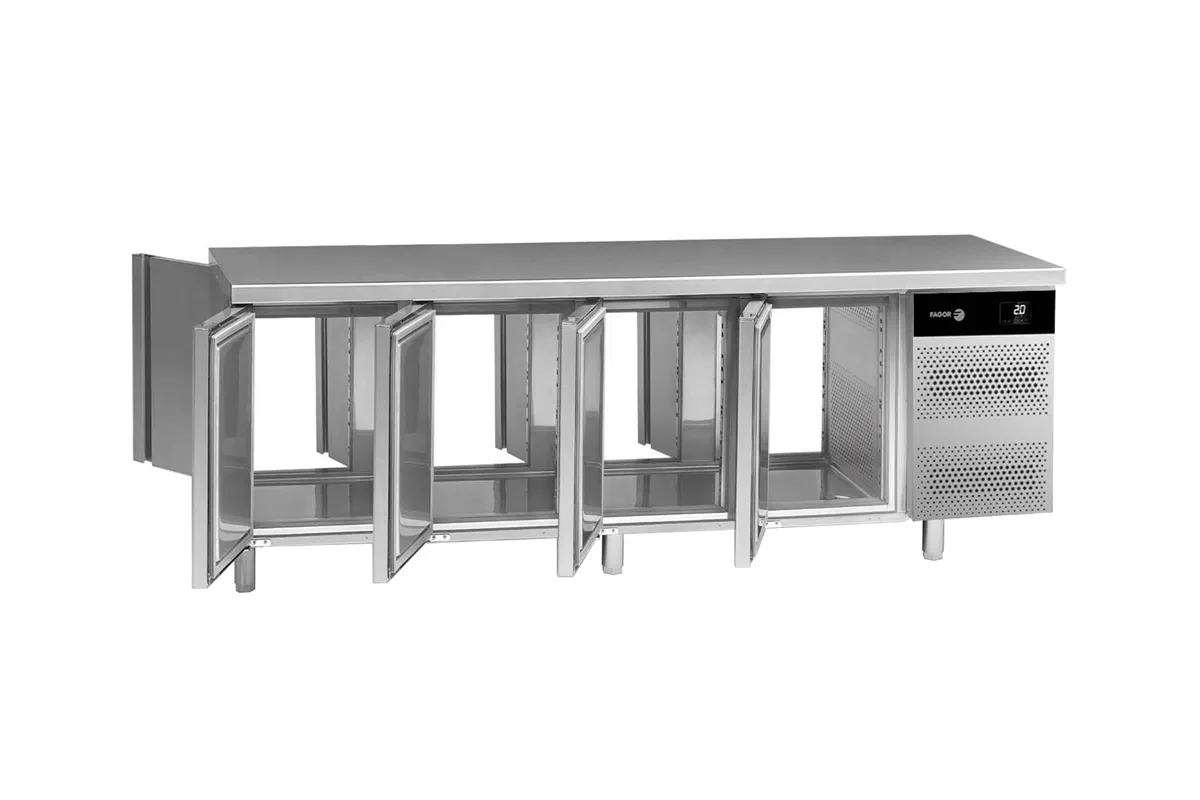 Stół chłodniczy 4+4 drzwi ADVANCE przelotowy 600L 2240x768x850mm Fagor ACP-4G/C