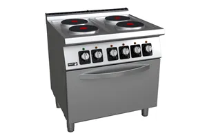 Kuchnia elektryczna z piekarnikiem elektrycznym 4 płyty grzewcze 800x730x850 mm 16,4kW 400V Fagor C-E741