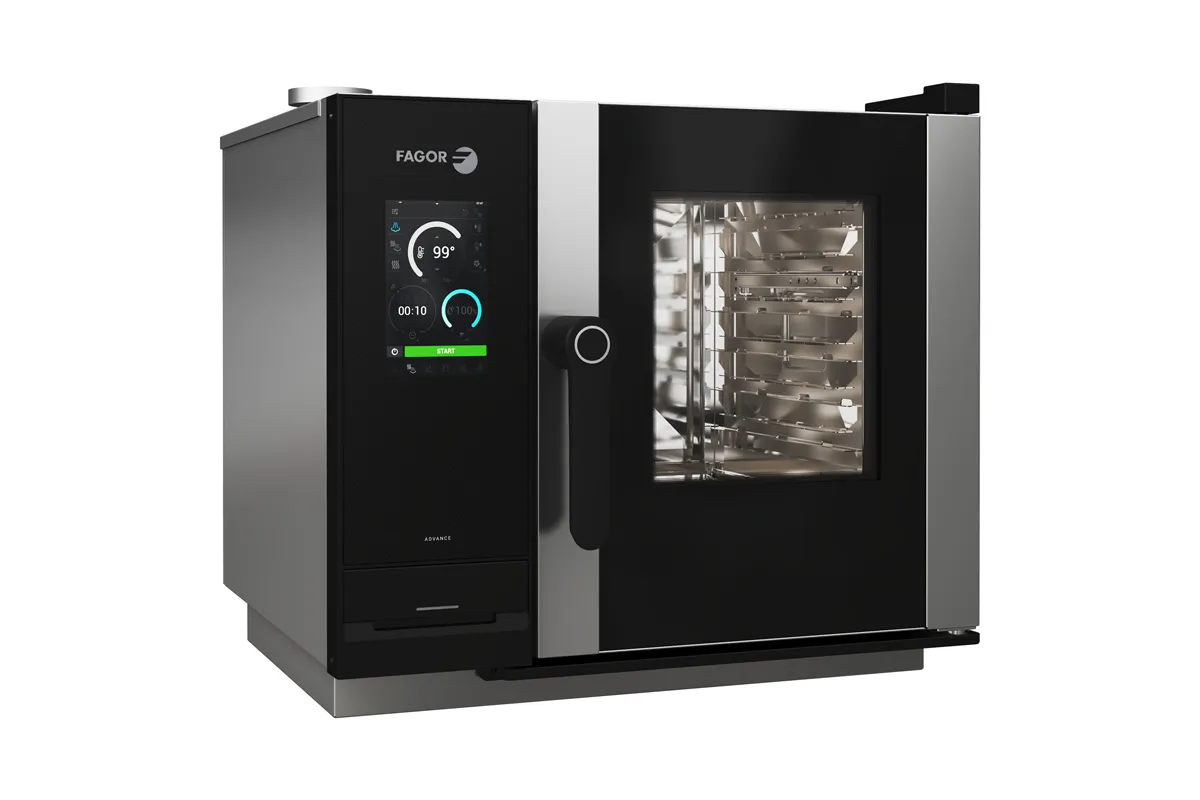 Piec konwekcyjno-parowy elektryczny 6xGN2/3 ADVANCE iKORE 0623 660x630x570mm 5,8kW 400V  Fagor AW-0623-E R SW K 