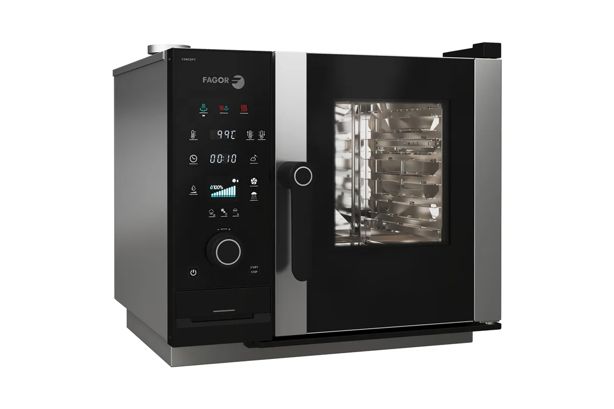 Piec konwekcyjno-parowy elektryczny 6xGN2/3 CONCEPT Pure Steam iKORE 0623 660x630x570mm 5,8kW 400V  Fagor CPW-0623-E R SW S