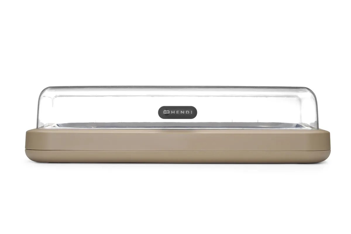 Witrynka chłodząca UNIQ, designed by Robert Bronwasser, GN 1/1, beżowy, 593x389x(H)147mm, Prostokątny Hendi 871935